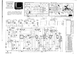 Cossor 470 schematic circuit diagram